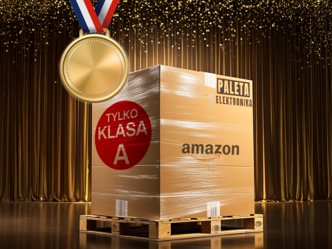 Paleta Elektronika 10000 GOLD zawierająca popularne produkty z nadwyżek magazynowych sieci Amazon